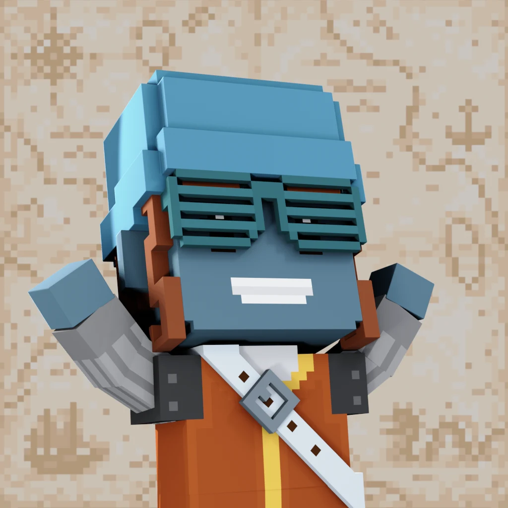 Pirate #5305 voxel render