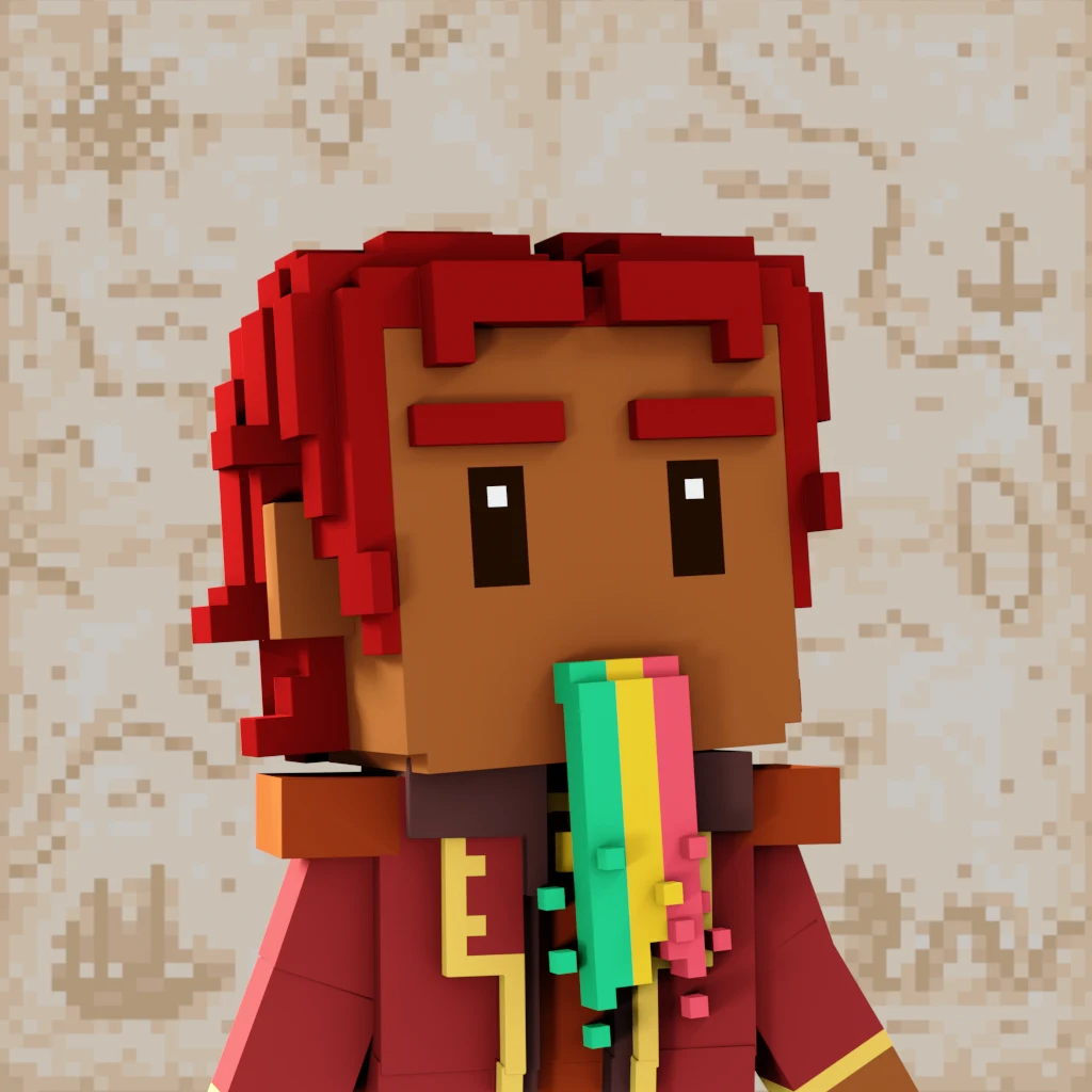 Pirate #5317 voxel render