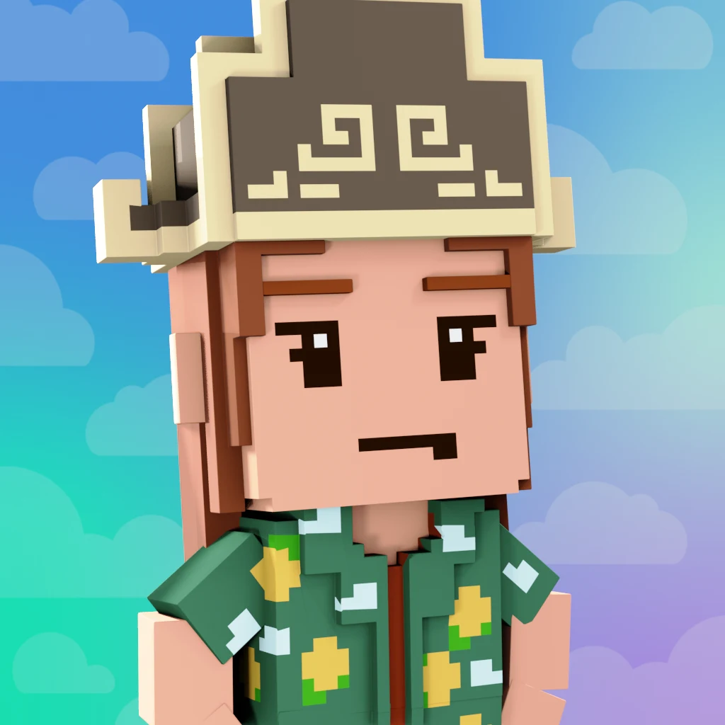 Pirate #532 voxel render