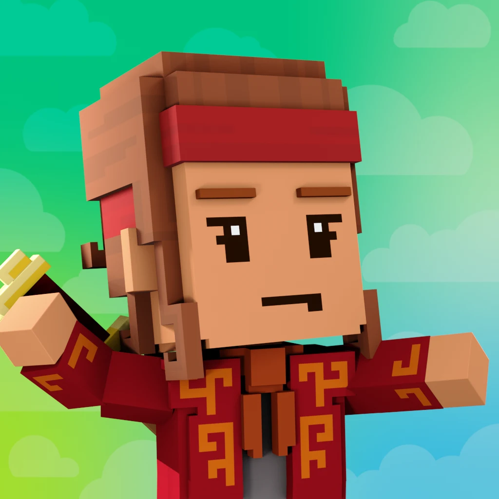 Pirate #5321 voxel render