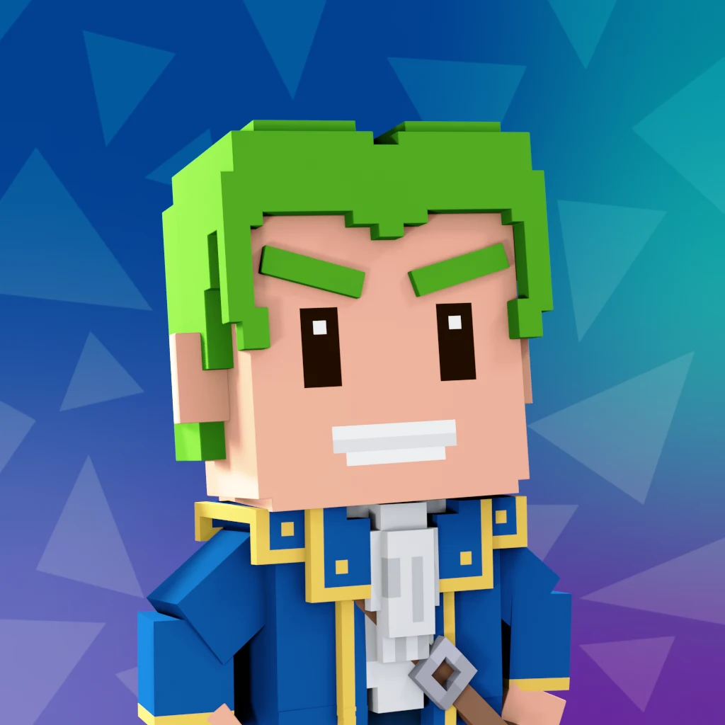 Pirate #5329 voxel render