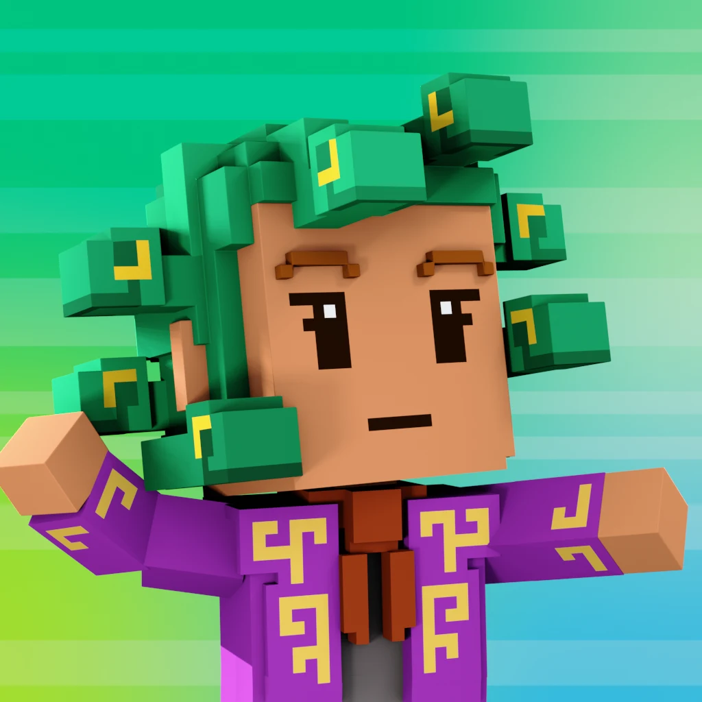 Pirate #5337 voxel render