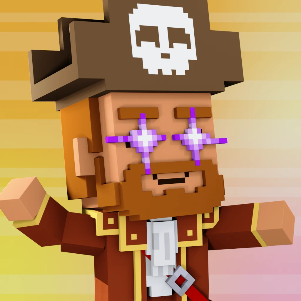 Pirate #5338 voxel render