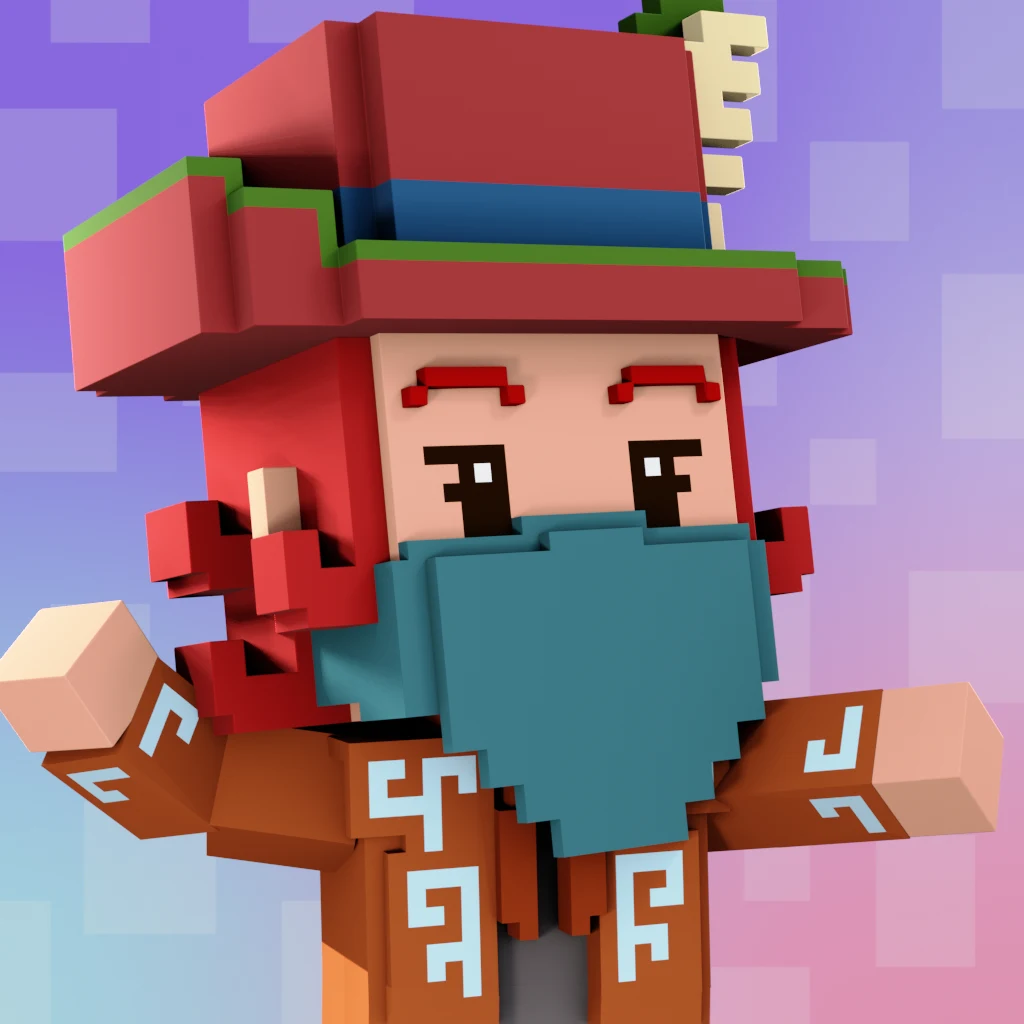 Pirate #5339 voxel render
