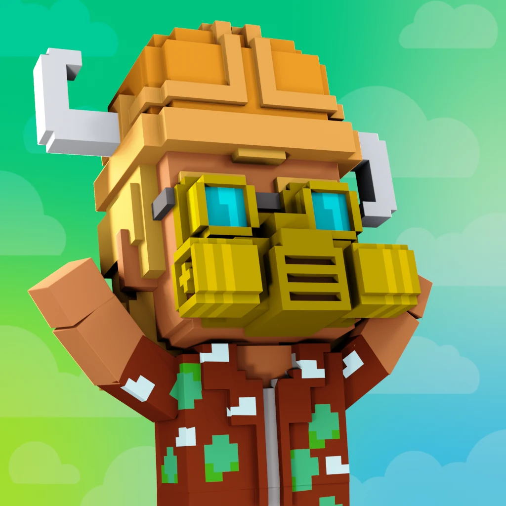 Pirate #534 voxel render