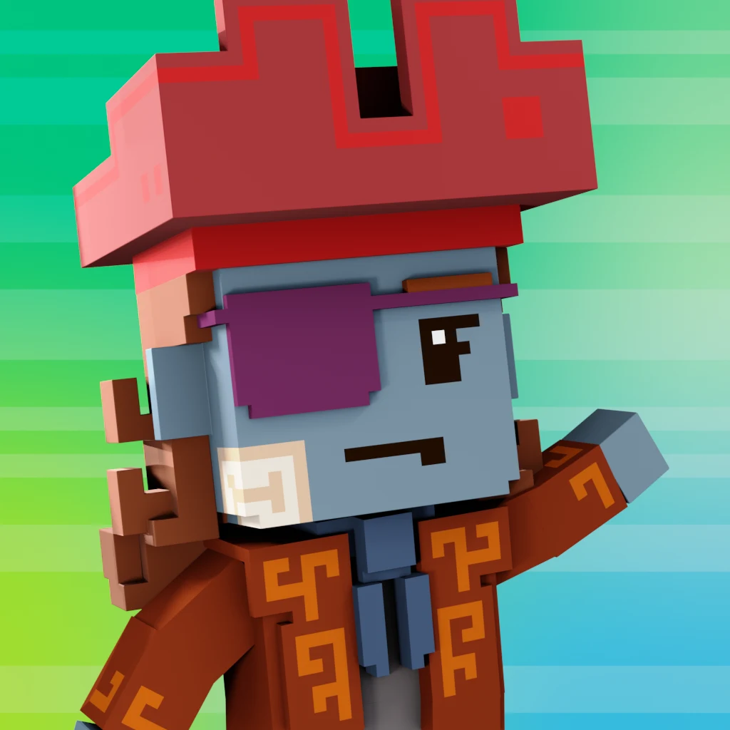 Pirate #5351 voxel render