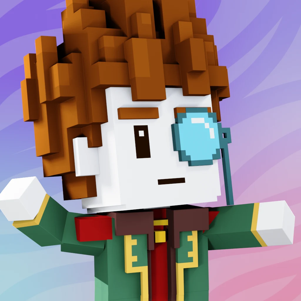 Pirate #536 voxel render