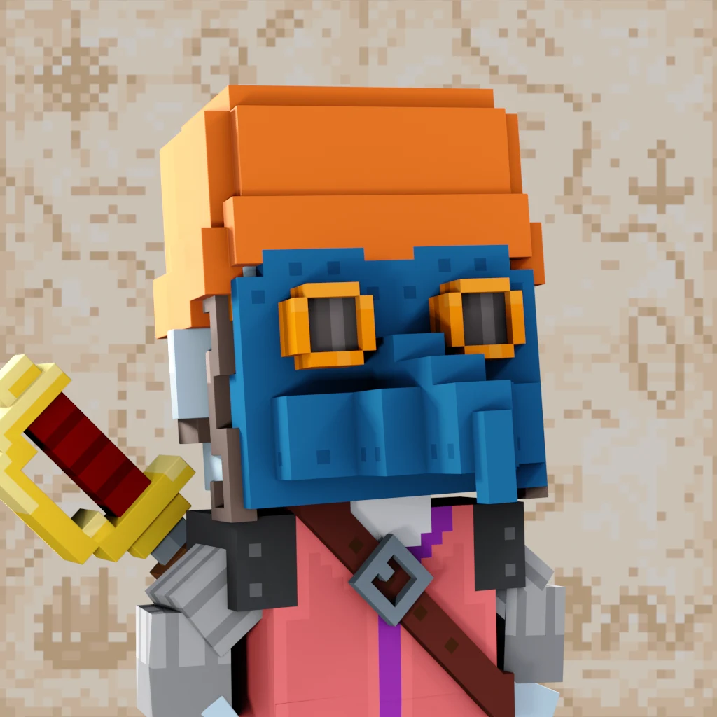 Pirate #5367 voxel render