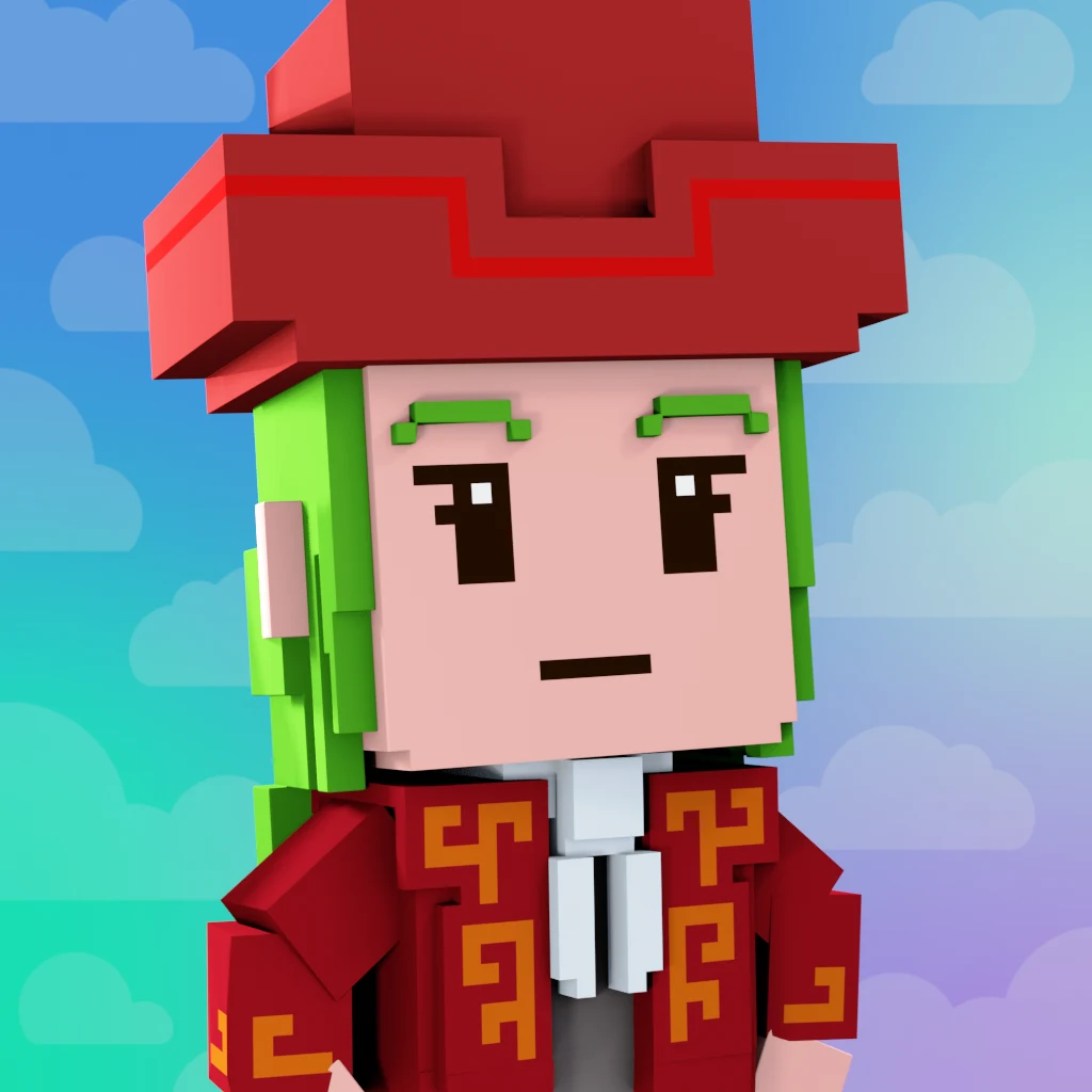 Pirate #5372 voxel render