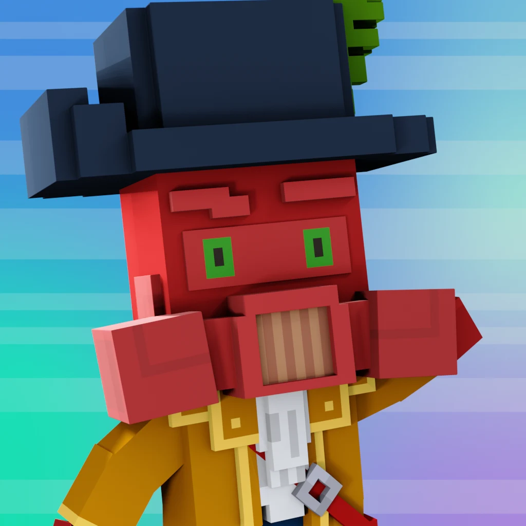 Pirate #5376 voxel render