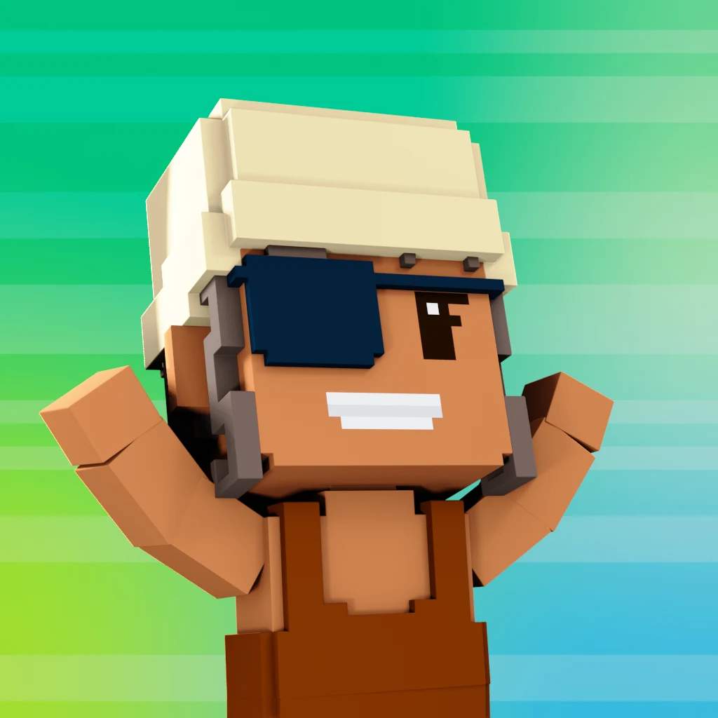 Pirate #5378 voxel render
