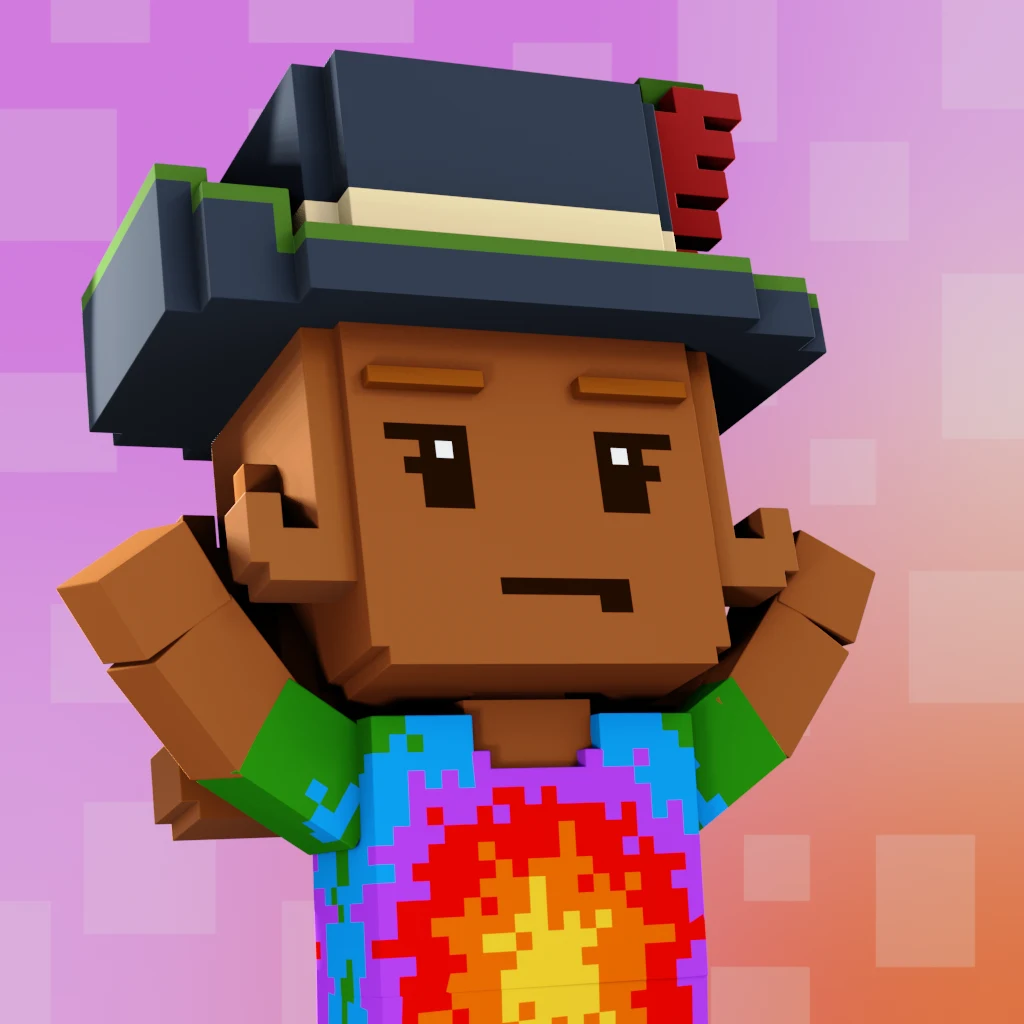 Pirate #5383 voxel render