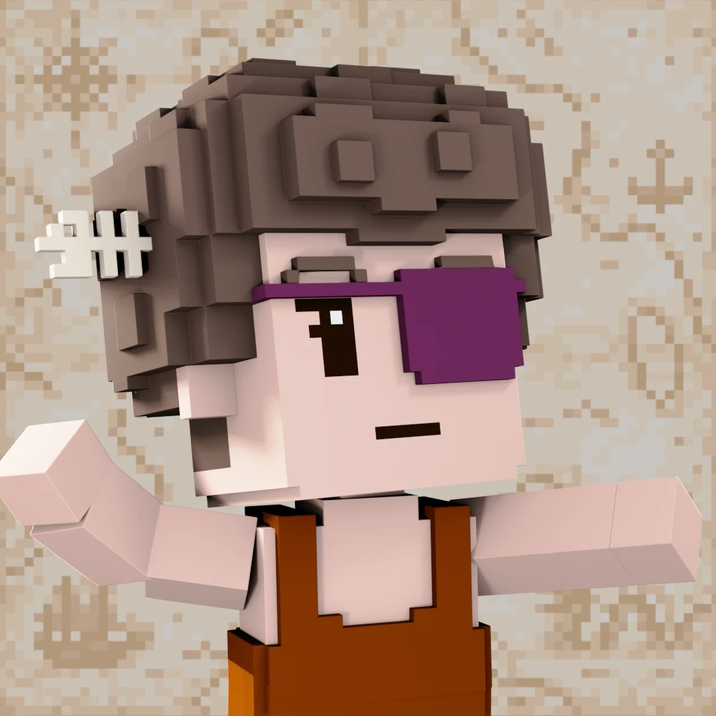 Pirate #5385 voxel render