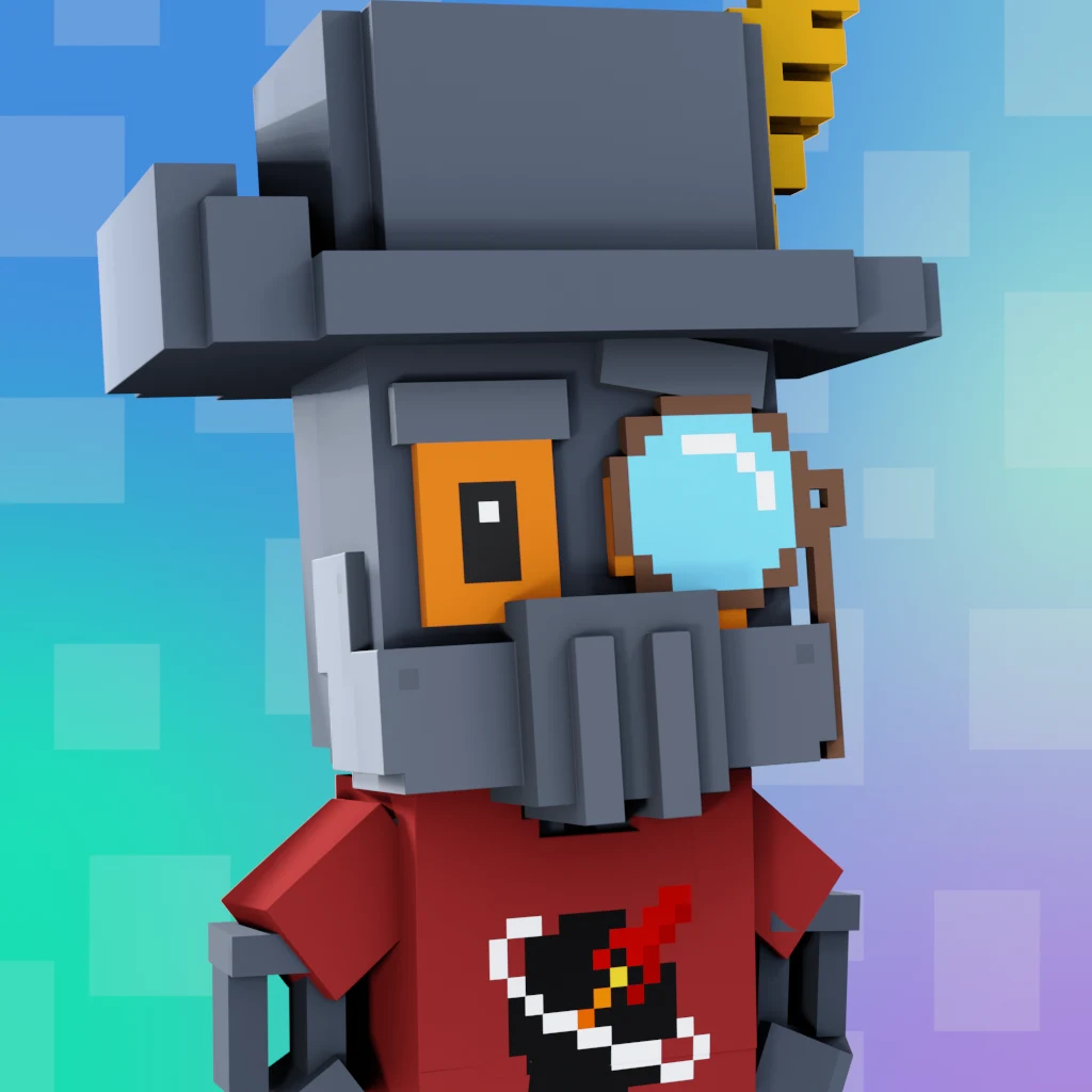 Pirate #5388 voxel render