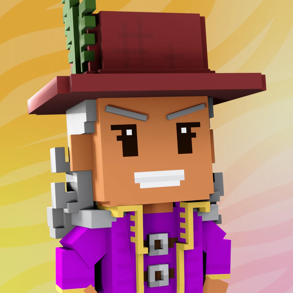 Pirate #5389 voxel render