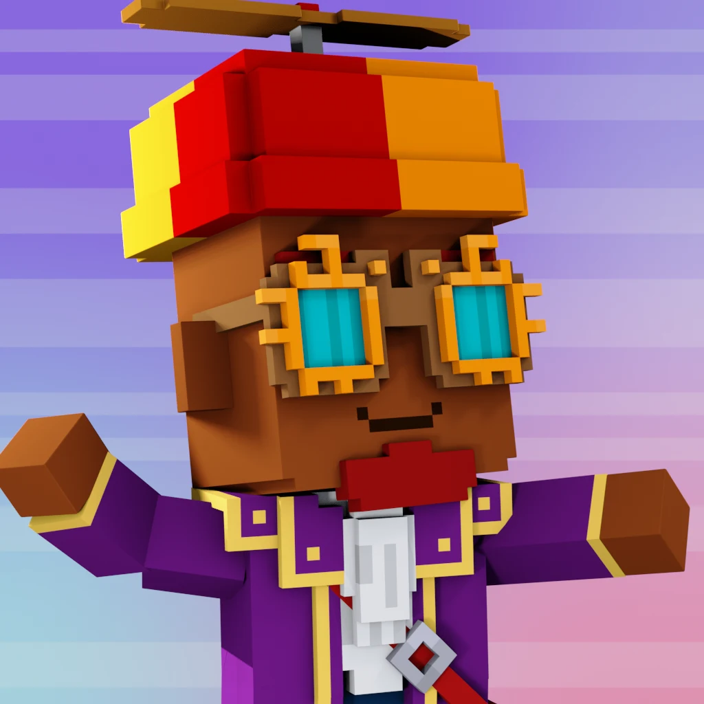 Pirate #539 voxel render