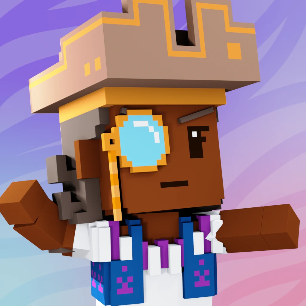 Pirate #54 voxel render