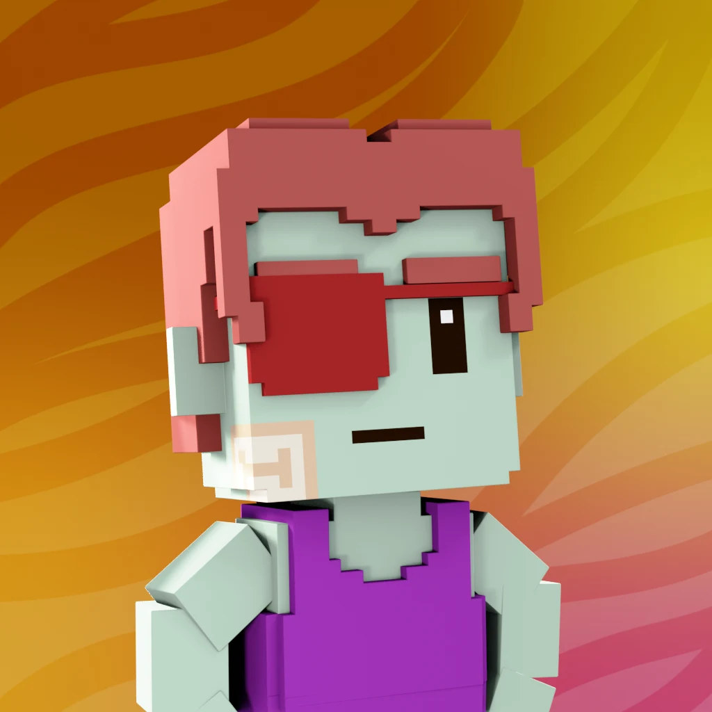 Pirate #5400 voxel render