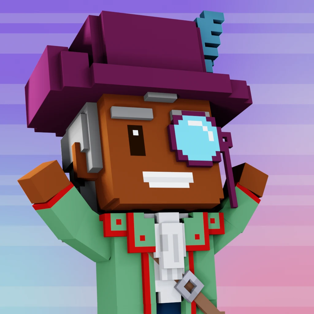 Pirate #5401 voxel render