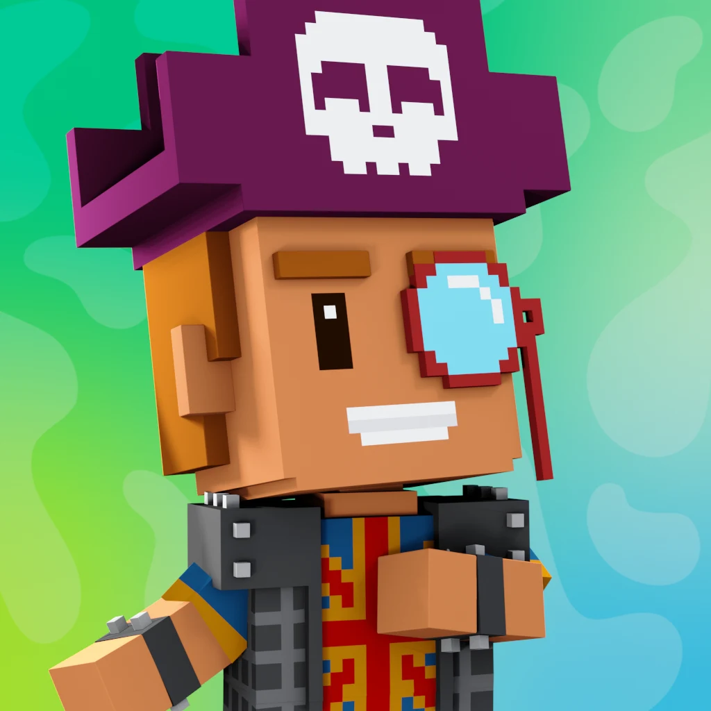 Pirate #5402 voxel render