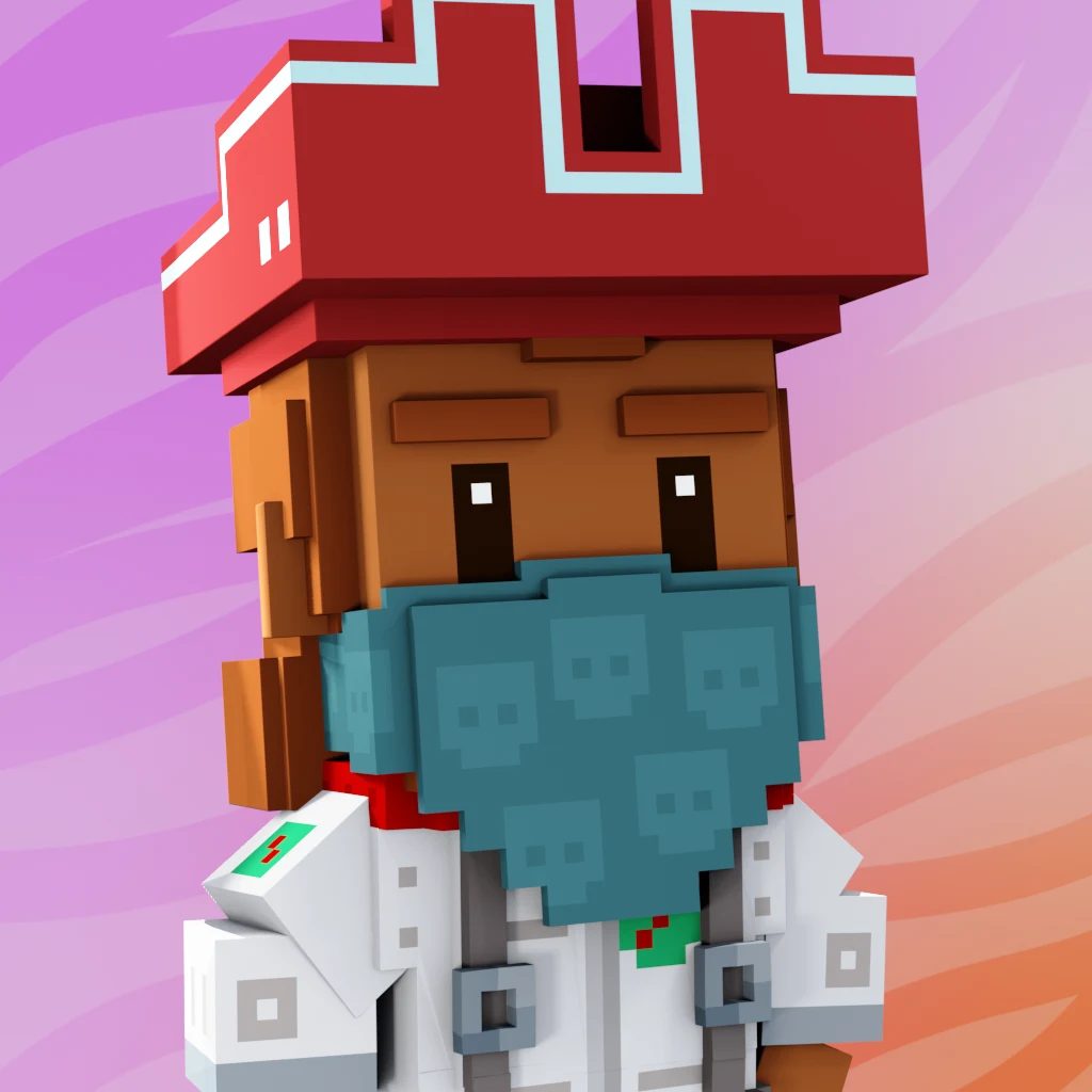 Pirate #5404 voxel render