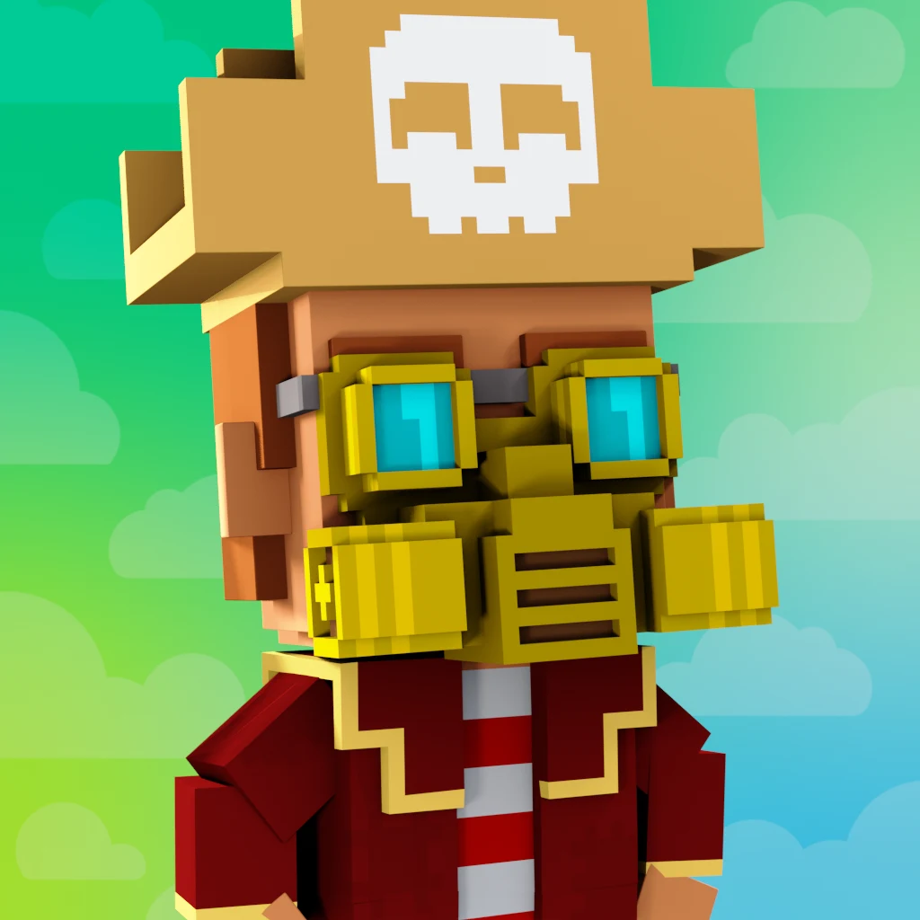 Pirate #5409 voxel render