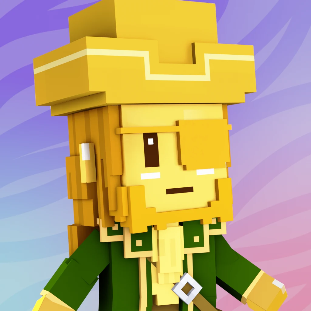 Pirate #5419 voxel render