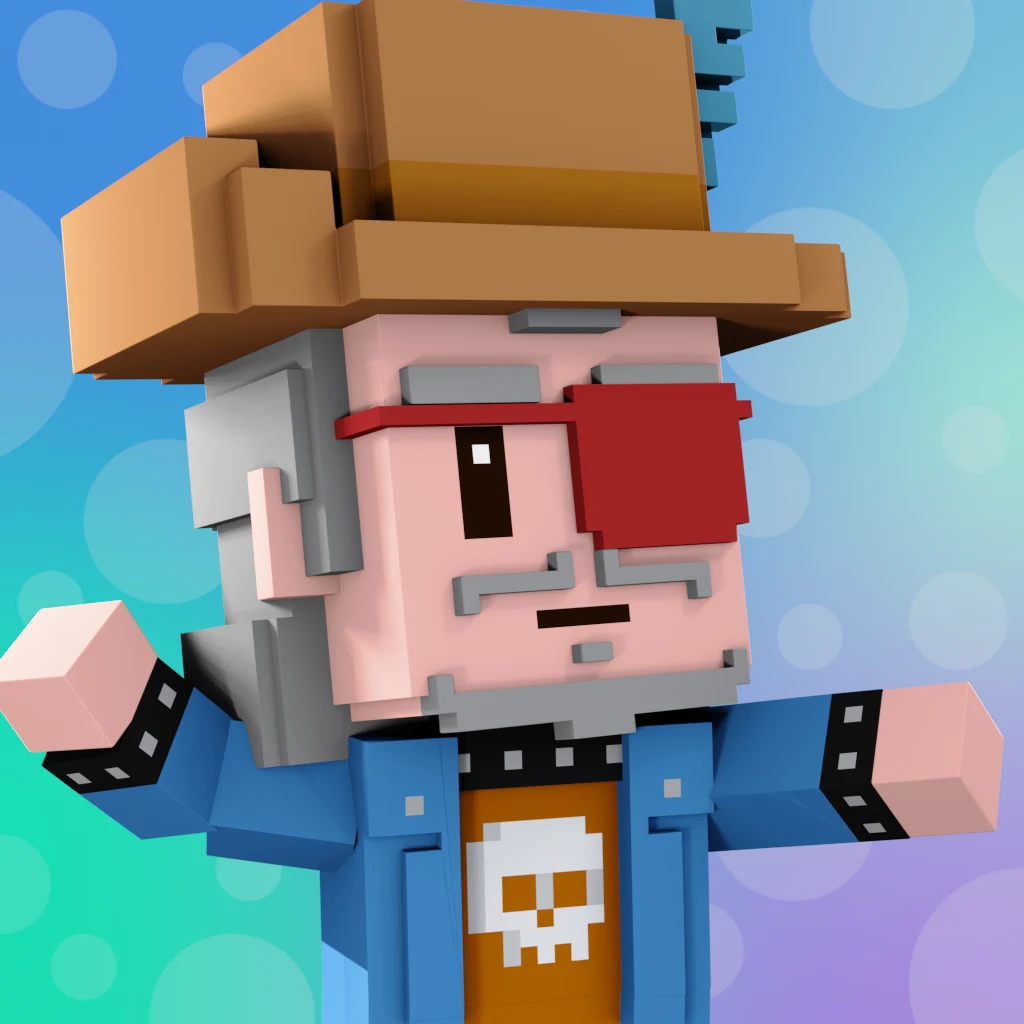 Pirate #5420 voxel render