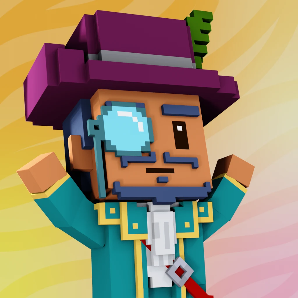 Pirate #5423 voxel render