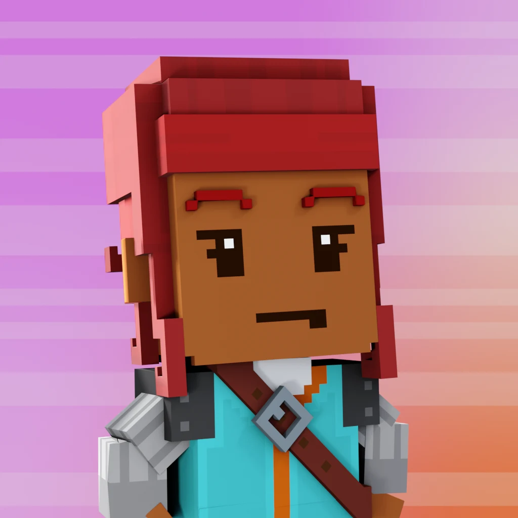 Pirate #5428 voxel render