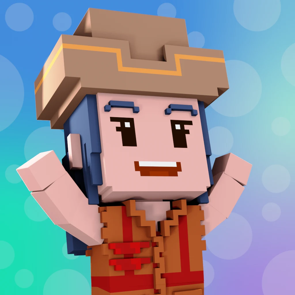 Pirate #543 voxel render