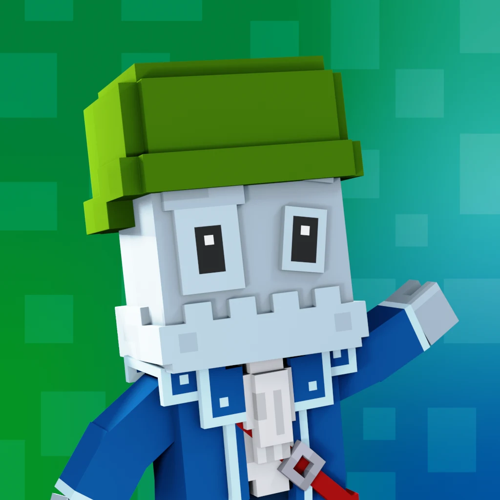 Pirate #5432 voxel render