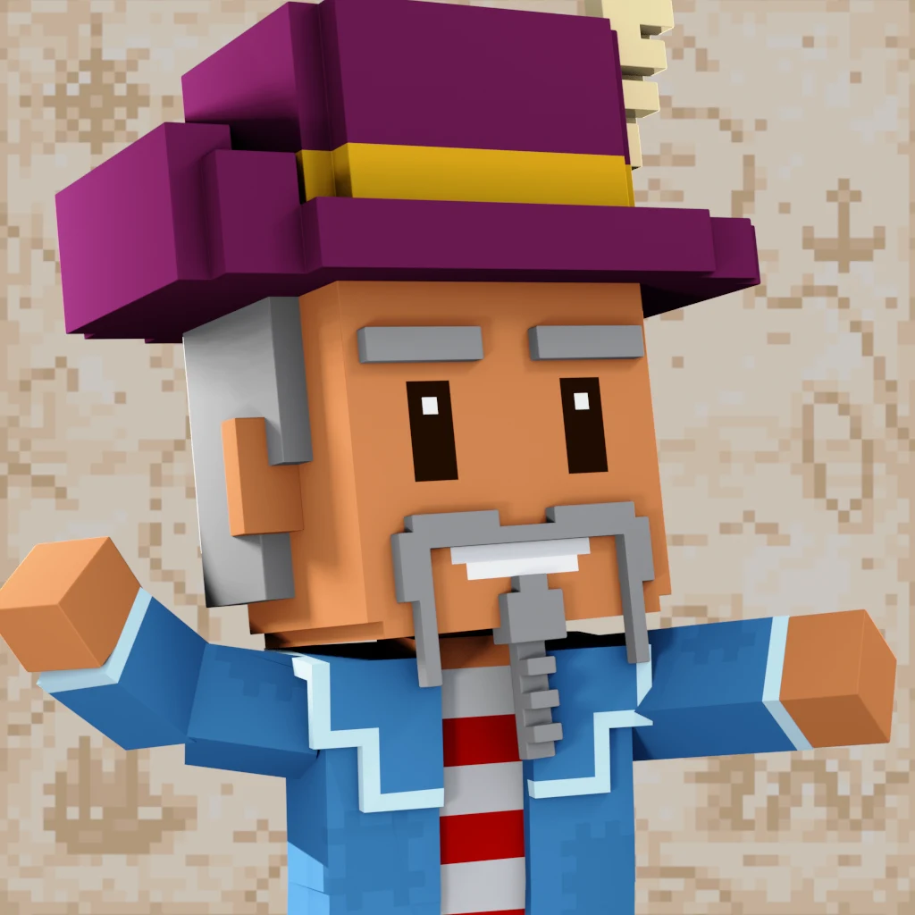 Pirate #5439 voxel render