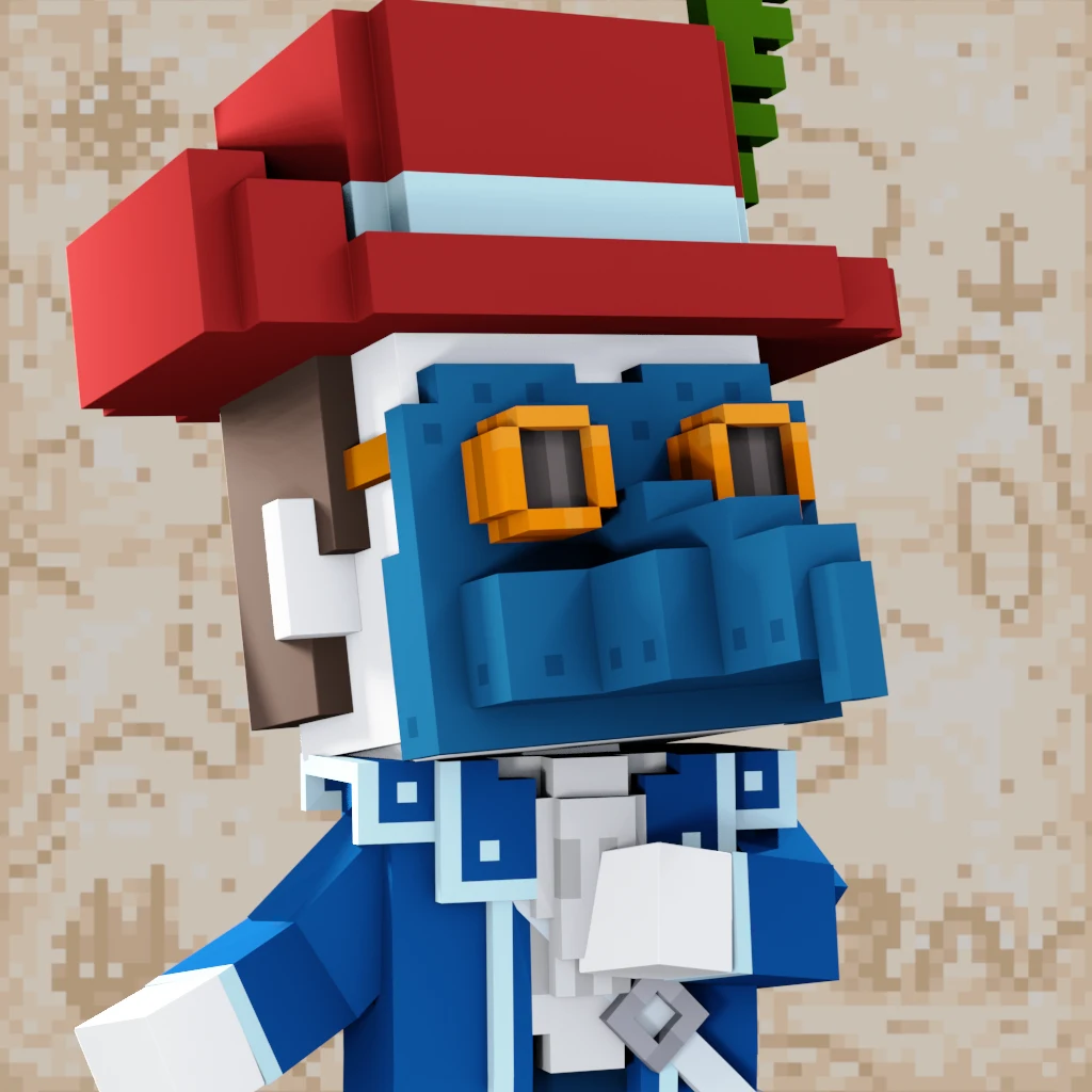 Pirate #544 voxel render