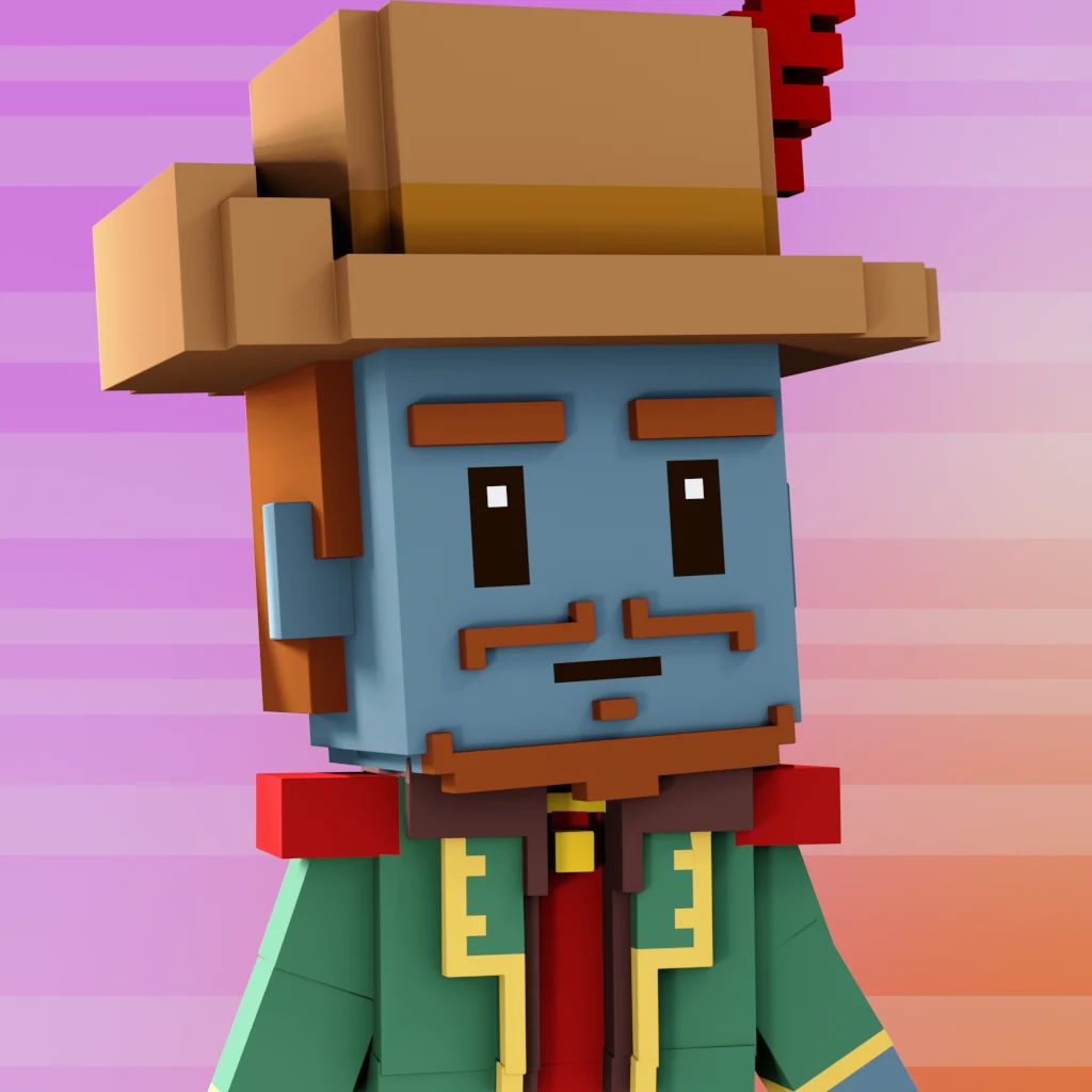 Pirate #5451 voxel render