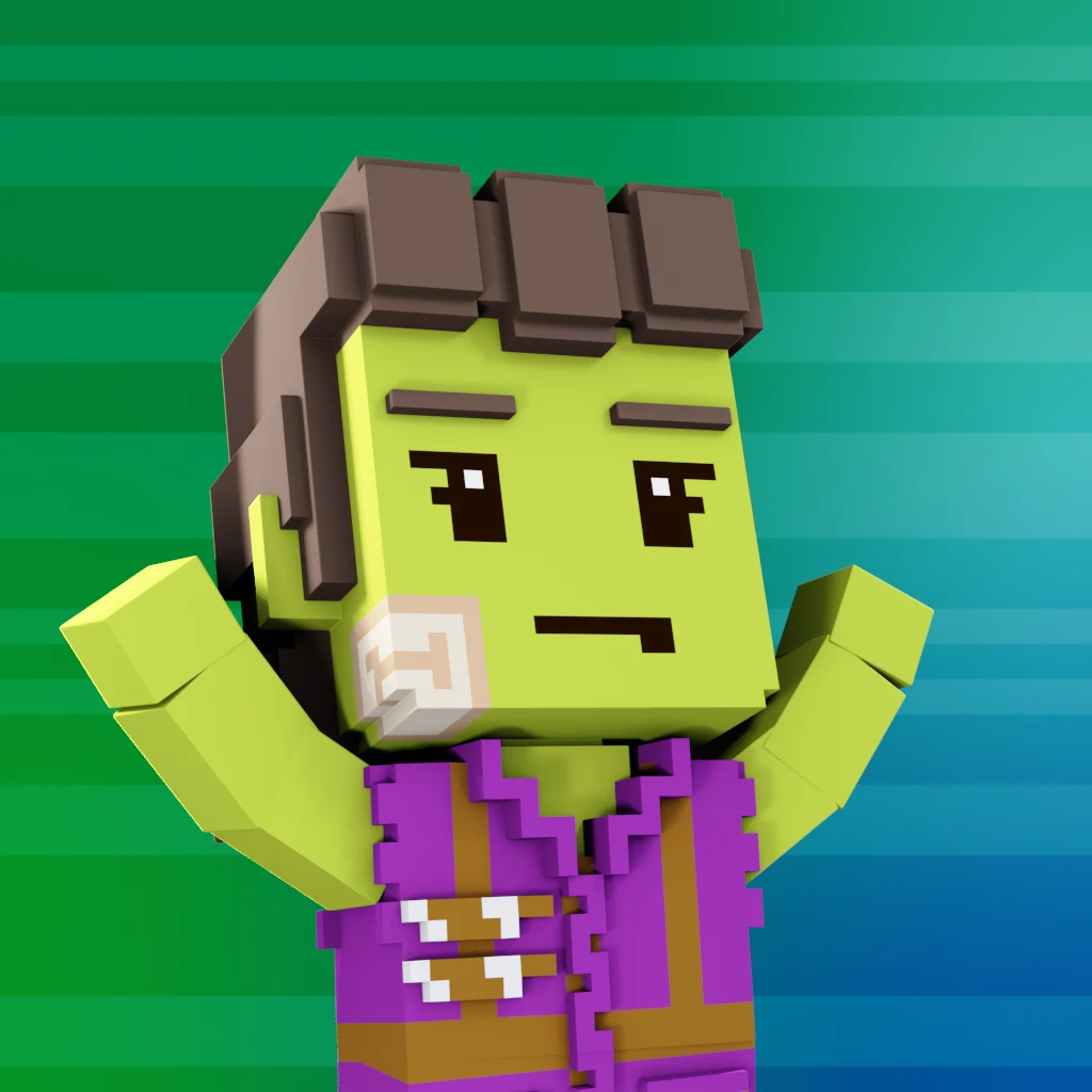 Pirate #5454 voxel render