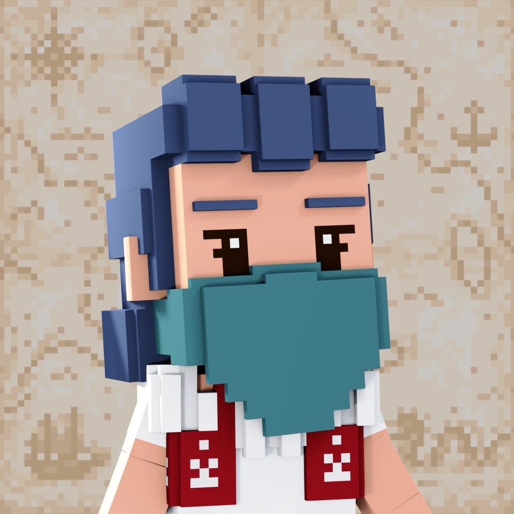 Pirate #5458 voxel render