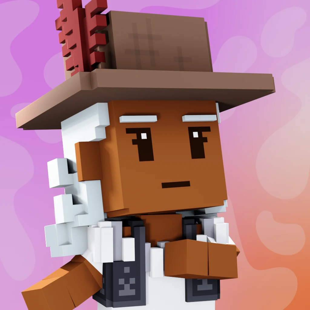 Pirate #5459 voxel render