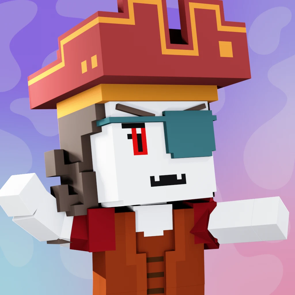 Pirate #546 voxel render