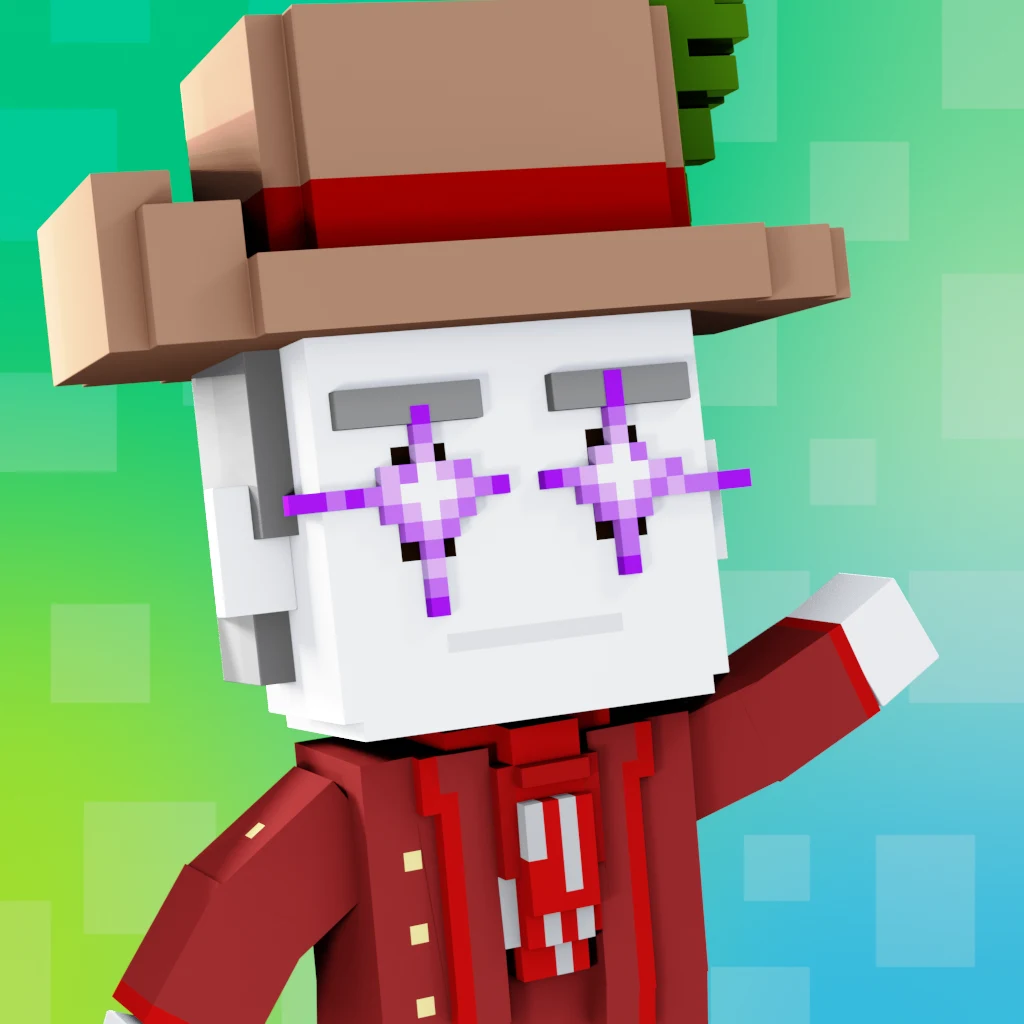 Pirate #547 voxel render