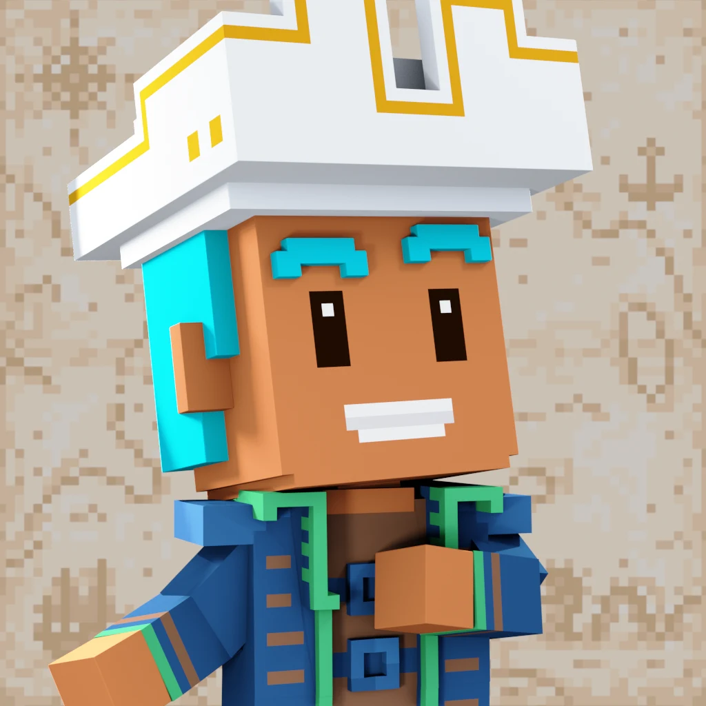 Pirate #5489 voxel render