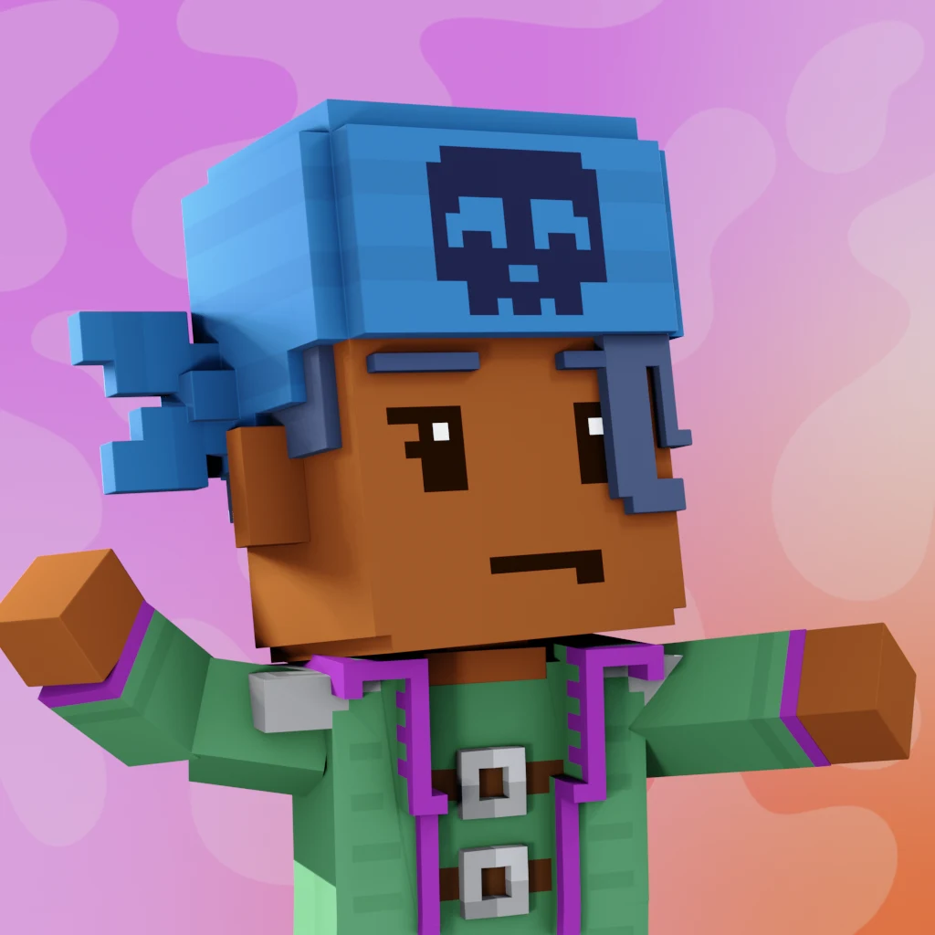 Pirate #550 voxel render