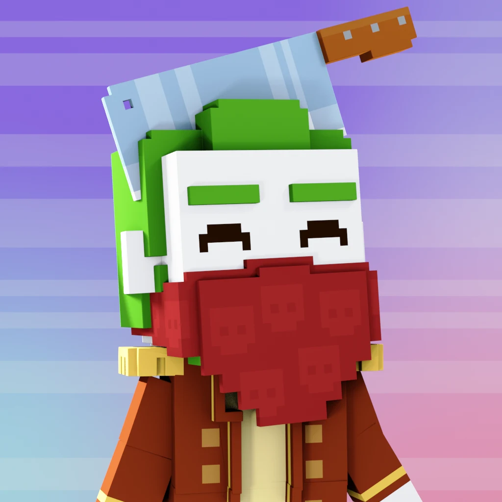 Pirate #5500 voxel render