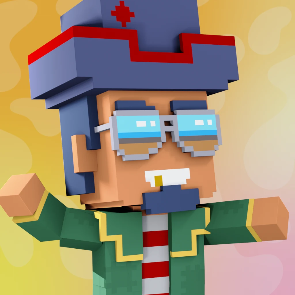 Pirate #5501 voxel render
