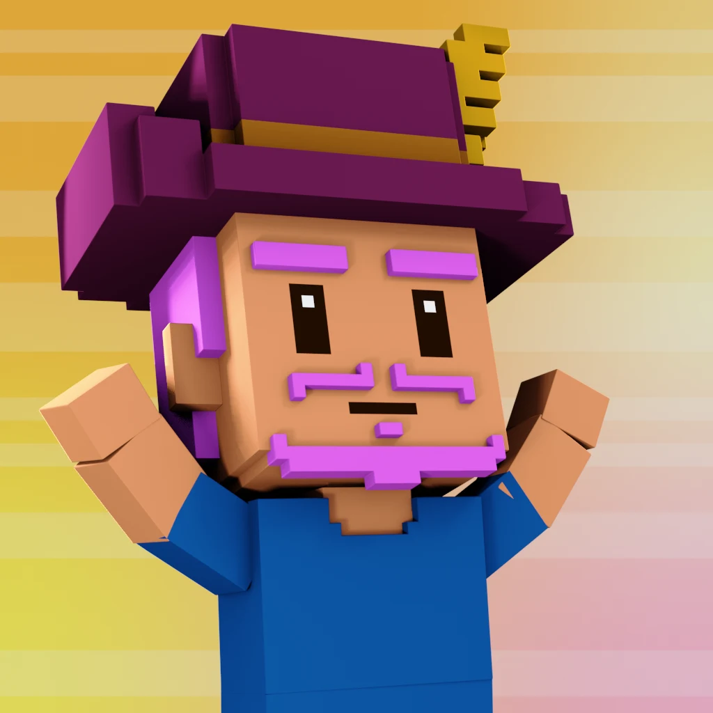 Pirate #5505 voxel render