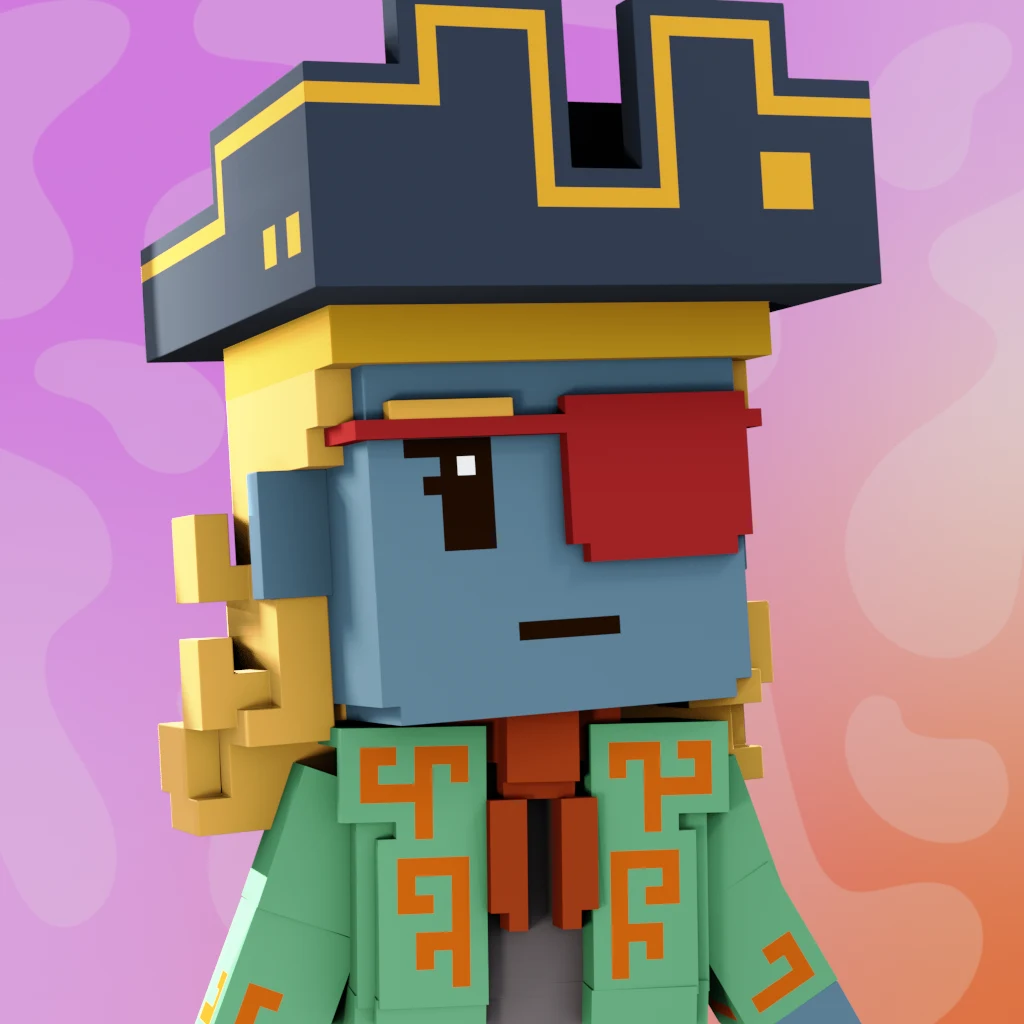 Pirate #5507 voxel render