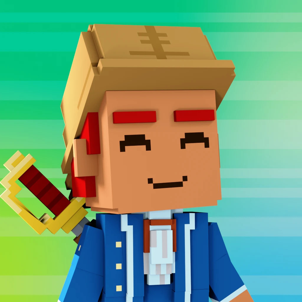 Pirate #552 voxel render