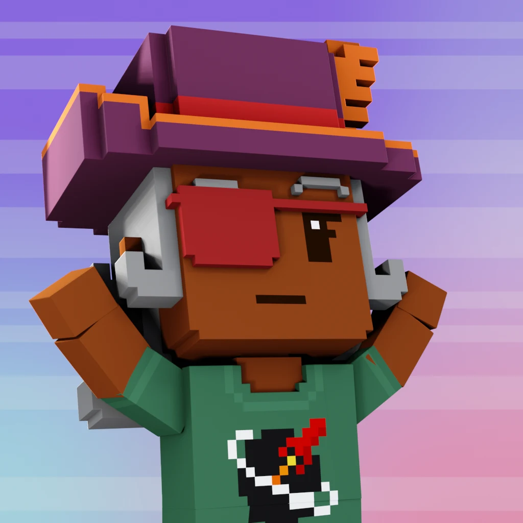 Pirate #5520 voxel render