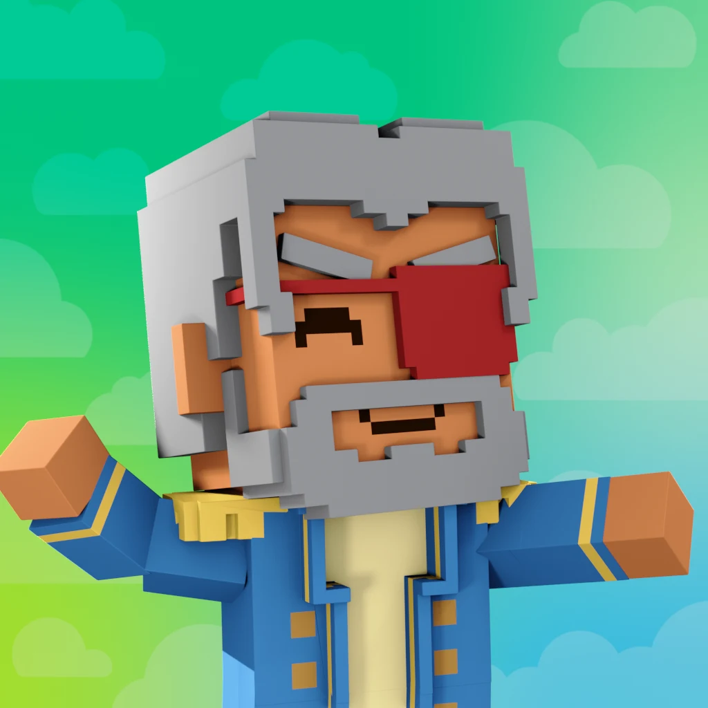 Pirate #5539 voxel render
