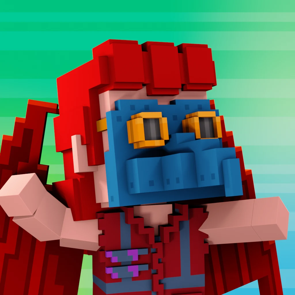 Pirate #554 voxel render